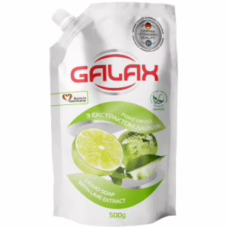 Жидкое мыло Galax С экстрактом лайма Дой-пак 500 г (4823128000914)