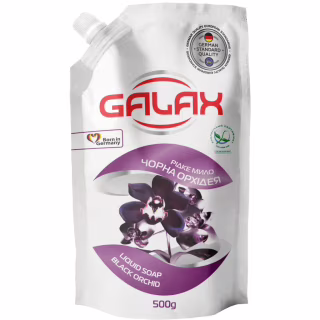 Рідке мило Galax Чорна орхідея Дой-пак 500 г (4823128000877)