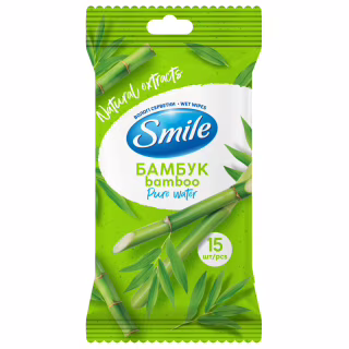 Влажные салфетки Smile Daily Бамбук 15 шт. (4820048481960)