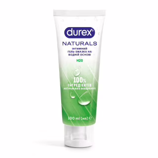 Інтимний гель-змазка Durex Naturals із натуральних інгредієнтів без барвників та ароматизаторів (лубрикант) 100 мл (4820108005273)