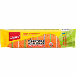 Губки кухонные Chisto Морковка 10 шт. (4823098413912)
