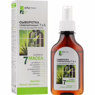 Сыворотка для волос Elfa Pharm 7 масел Стимулирующая против выпадения волос 7 в 1 100 мл (5901845500593)
