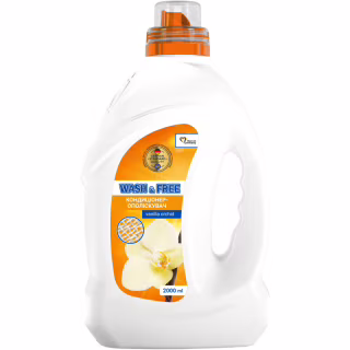 Кондиционер для белья Wash&Free Концентрированный смягчитель тканей Ванильная орхидея 2 л (4823128001195)