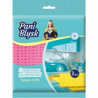 Салфетки для уборки Pani Blysk Влагопоглощающие 3 шт. (4823071661118)