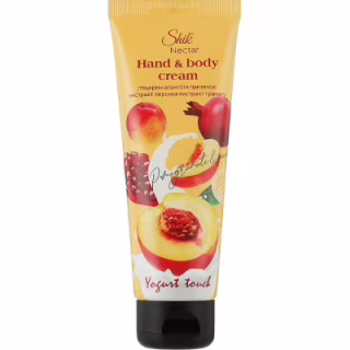 Крем для рук Shik Nectar Yogurt Touch Екстракт персика і гранату 75 мл (4823107604423)