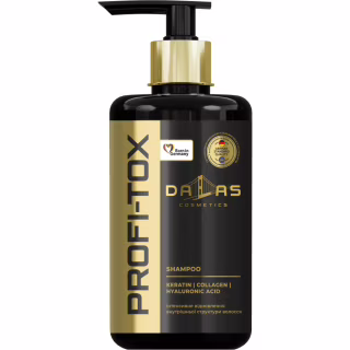 Шампунь Dalas Cosmetics Profi-Tox Shampoo С кератином, коллагеном и гиалуроновой кислотой 1000 г (4823128000198)