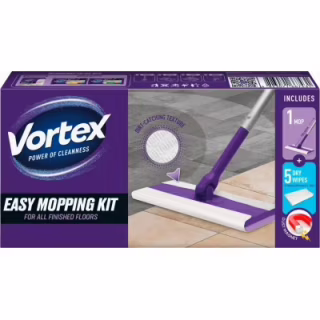 Швабра Vortex Для прибирання підлоги + Сухі серветки для підмітання 5 шт. (4823071667431)