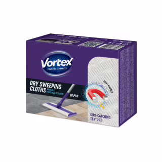 Салфетки для уборки Vortex Сухие Для подметания полов 10 шт. (4823071667417)