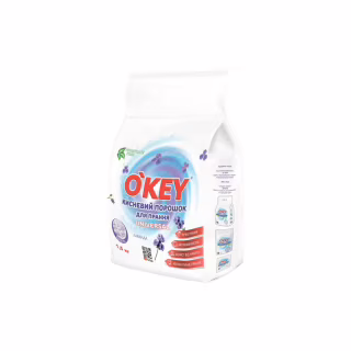 Стиральный порошок O'KEY Universal Кислородный Лаванда 1.5 кг (4820049384673)