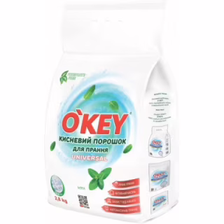 Пральний порошок O'KEY Universal Кисневий М'ята 2.8 кг (4820049384833)