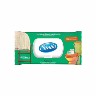 Туалетная бумага Smile Comfort Влажная 40 листов (4823071665987)