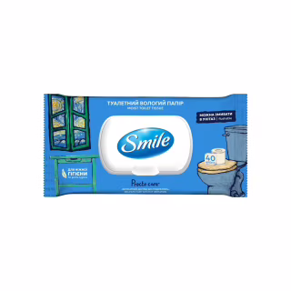Туалетная бумага Smile Procto Care Влажная 40 листов (4823071666076)