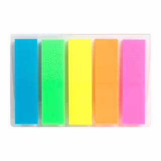 Стикер-закладка Axent Plastic bookmarks 5х12х45mm, 125шт (D2450-01)