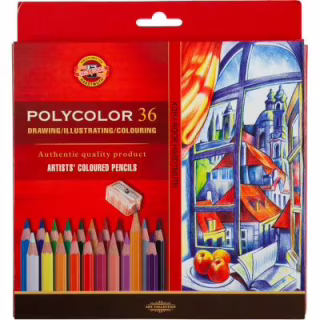 Карандаши цветные Koh-i-Noor Polycolor художественные 36 цвета (3835)