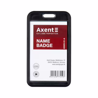 Бейдж Axent чехол SoftTouch матовый, 54х85мм, черный (4550V-01-A)