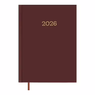 Еженедельник Buromax датированный 2026 MONOCHROME A5 бордовый (BM.2160-13)