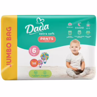 Підгузки Dada Extra Soft 6 XL (15+ кг) 56 шт (4820174980801)