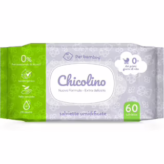 Дитячі вологі серветки Chicolino з перших днів життя 60 шт (4823098411765)