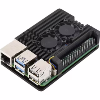 Корпус для Мікро ПК Kuongshun for Raspberry Pi 5 Alu 2 fans (RA787)