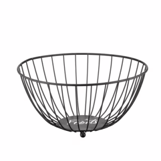 Фруктовница Ardesto Midori 28х28х13см, метал, чорний (AR0903B)