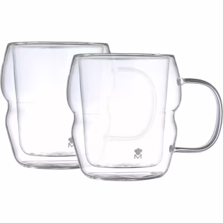 Набір чашок MasterPro Mixology з подвійними стінками 450 мл, 2 шт (BGMP-20206)