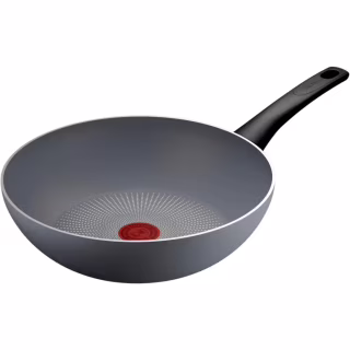 Сковорода Tefal ВОК Halo 28 см, алюміній, бакеліт, сірий (C3121953)