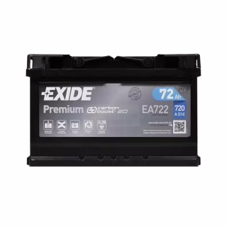 Аккумулятор автомобильный EXIDE PREMIUM 72A (EA722)