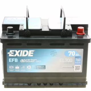 Аккумулятор автомобильный EXIDE 70A (EL700)