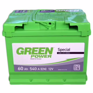 Аккумулятор автомобильный GREEN POWER 60Аh (000022359)