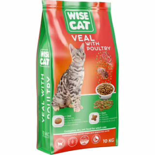 Сухой корм для кошек Wise Cat Veal with poultry 400 г (4820111141630)