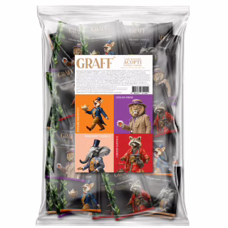 Чай Graff Assorted Tea Flavors Ассорти чая черного байхового 12 пакетиков x 4 вида (4820279611204)