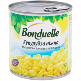 Овощная консервация Bonduelle Кукуруза нежная вакуумированная 340 г (3083680002875)