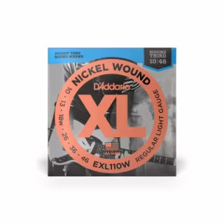 Струны для гитары D'Addario XL Nickel Wound 3rd Regular Light (10-46) (EXL110W)