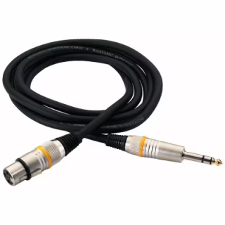 Микрофонный кабель RockCable Microphone Cable - XLR (f) / TRS Jack 3m (RCL 30383 D6 F BA)