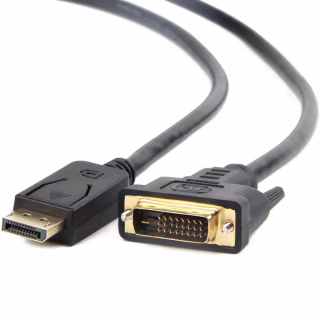 Кабель мультимедийный DisplayPort M to DVI M 1.0m 24+1pin Cablexpert (CC-DPM-DVIM-1M)