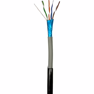 Кабель мережевий GEAR FTP 305м, cat.5e, CCA, 4*2*0,51, PVC+PE, outdoor (GEC-FTPCCAOUT051305)