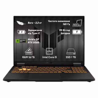 Ноутбук ASUS TUF Gaming F16 FX608JMR-RV139 (90NR0NB1-M00810)