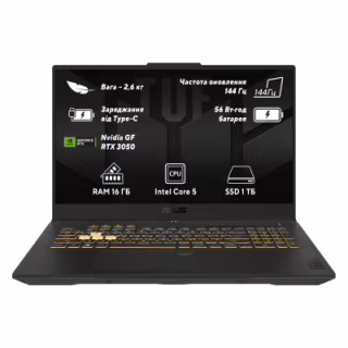 Ноутбук ASUS TUF Gaming F17 FX707VJB-HX094 (90NR0MY5-M003J0)