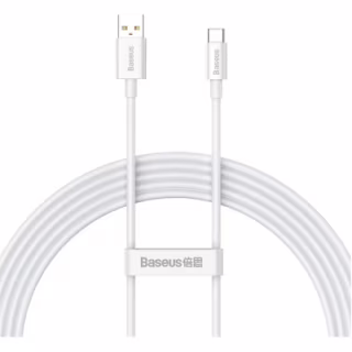 Дата кабель USB 2.0 AM to USB-C 1.0m Superior Fast Charging 100W moon white Baseus (P10320102214-01)