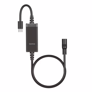 Кабель живлення USB-C to DC 100W universal black techno (UC-100W)