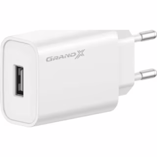 Зарядний пристрій Grand-X Quick Charge QС3.0, + cable USB -> Type C 1m white (CH-550WT)
