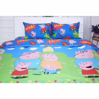 Постельное белье MirSon Бязь Ranforce Elite 17-0507 Peppa 110х140 детский (2200004659855)