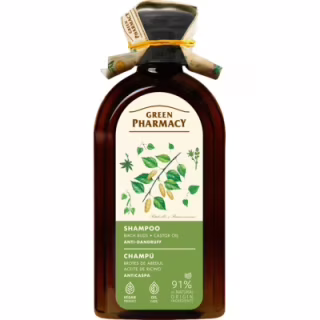 Шампунь Green Pharmacy Березові бруньки і касторова олія 350 мл (4823015934353)