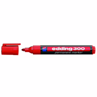 Маркер Edding перманентный Permanent 1.5-3 мм Красный (e-300/02)