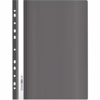 Папка-швидкозшивач Economix А4 Light з перфорацією, чорна (E38504-01)
