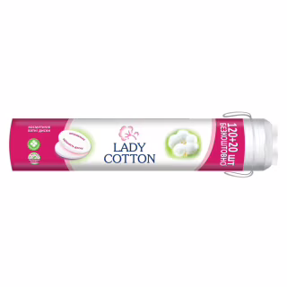 Ватные диски Lady Cotton 120+20 шт. (4744246013030)