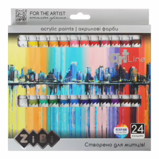 Акриловые краски ZiBi ART Line -2 24 цветов х 12 мл (ZB.6664)