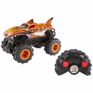 Радиоуправляемая игрушка Hot Wheels Автомодель Monster Trucks Тигроакула 1:24 (HNV03)
