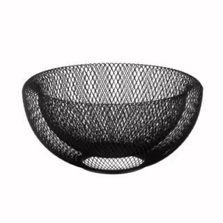 Фруктовниця Ardesto Midori 25х25х12см, метал, чорний (AR0902B)