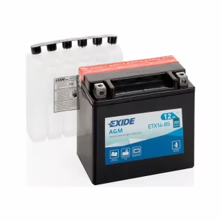 Аккумулятор автомобильный EXIDE AGM 12Ah (+/-) (200EN) (ETX14-BS)